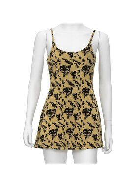 Leopard Print Athletic Mini Dress Built In Shorts Tennis Golf Activewear Small